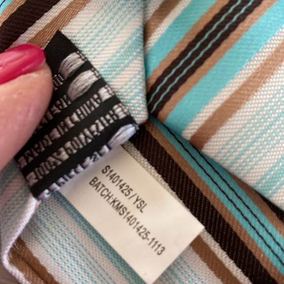 Vintage Boys Polyester Stripe Clip-on Tie - Picture 9 of 9